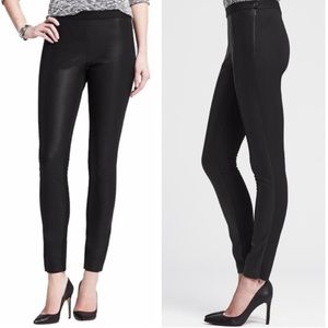 Banana Republic Faux Leather Panel Sloan Pants